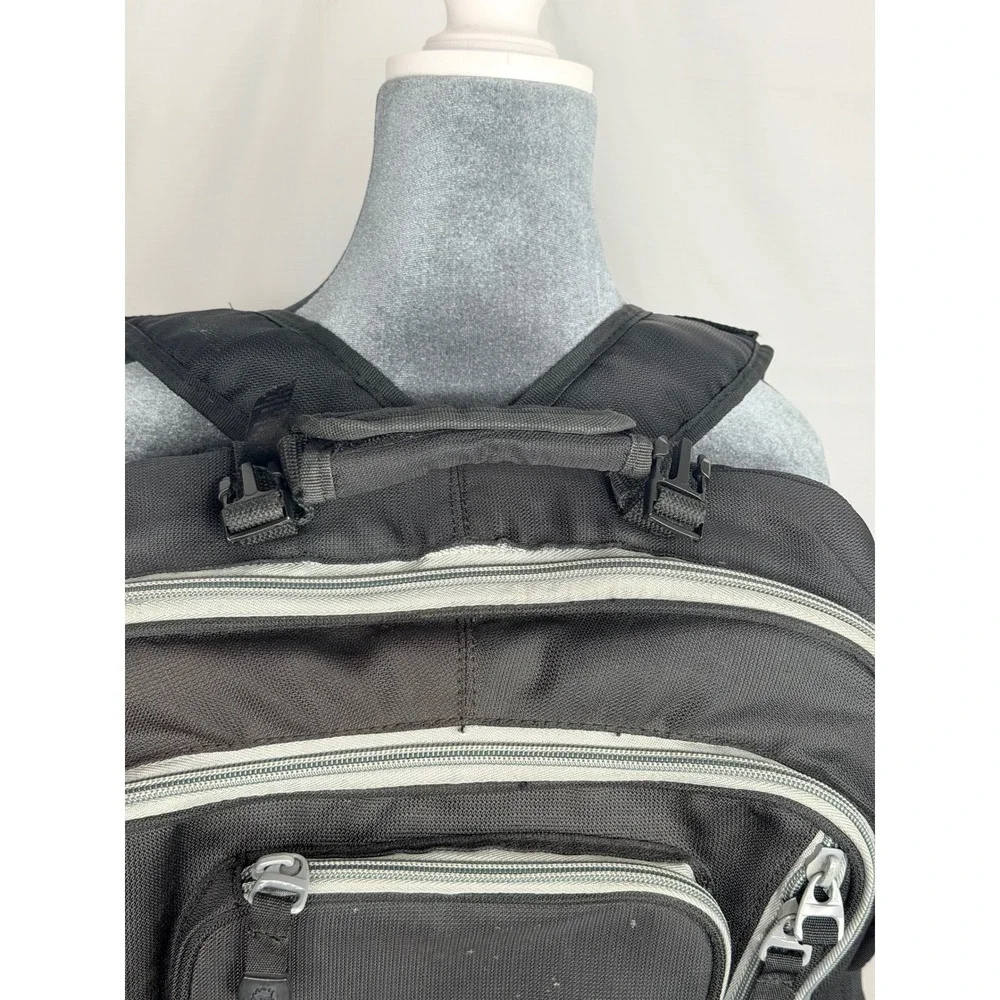 Diaper Dude Dad Diaper Bag Backpack Black Changing Pad Multi Pocket Travel